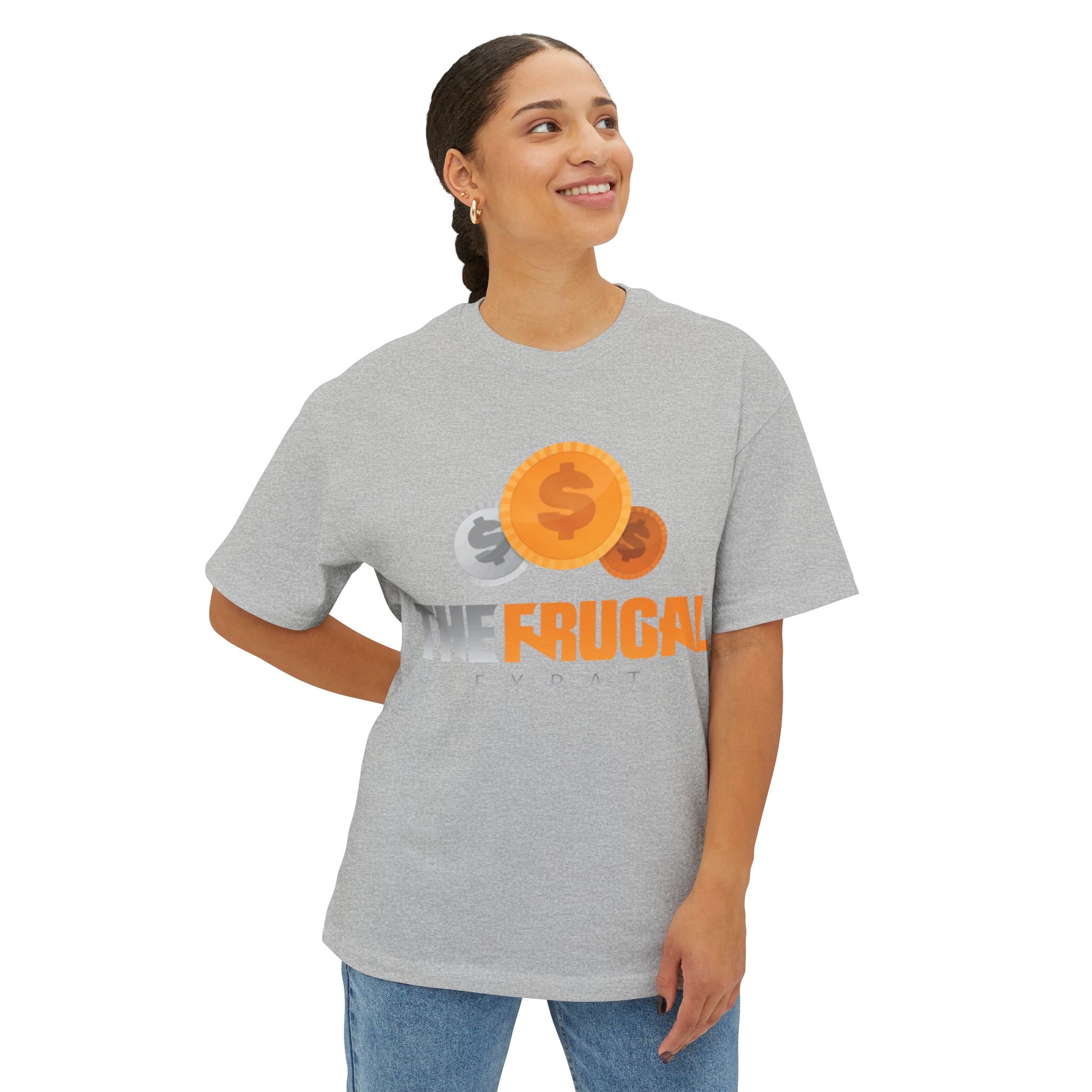 Frugal Oversized Boxy Tee - Perfect for Casual Days!  Funny Shirt, Gift for Friends